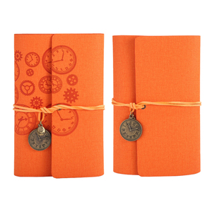 Cổ điển tùy chỉnh A6 du lịch Tạp Chí sáng tạo handmade ngựa da Loose-Leaves Máy Tính Xách Tay Vải Giấy PVC 40 trang nhật ký - Product Image 4