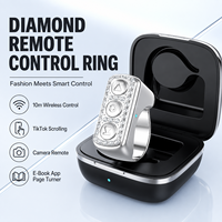 Remote Kontrol Cincin Nirkabel 5.3 untuk Pengontrol Video Ponsel, Penggerak Kamera, Kontrol Geser untuk Pencipta Konten Studio Siaran Langsung
