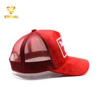 Chapeau de camionneur léopard sportif en maille de nylon velours rouge personnalisé Style Dobby Dot Argyle Fruit brodé à la main popeline tissu vente chaude