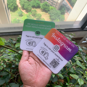 13.56MHz kích thước lớn Epoxy <span class=keywords><strong>NFC</strong></span> thẻ Sticker tùy chỉnh in <span class=keywords><strong>NFC</strong></span> Thẻ Epoxy lập trình cho menu nhà hàng - Product Image 1