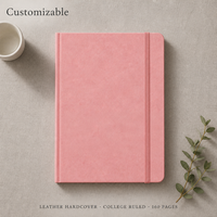 Carnets de luxe A5 lignés en cuir rigide 2026 – Personnalisables pour le bureau et l'usage quotidien professionnel