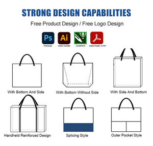 Sacs fourre-tout non tissés personnalisés à prix de gros, sacs de courses écologiques vierges, sacs non tissés avec logo - Product Image 4