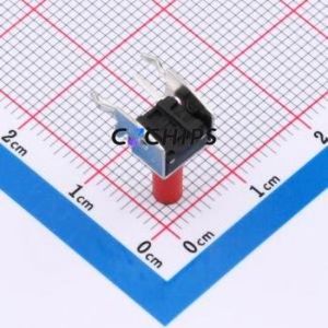 TSA06231-125B532BB Tactile Switch Bent Lead Through Hole-4P,7.4x6.2mm Switch Single Pole Single Throw Round Button 2.8N 7.4mm - Product Image 2