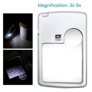 बच्चों के गहने विज्ञान पढ़ने के लिए लाल प्रीमियम कार्ड <span class=keywords><strong>6x</strong></span> <span class=keywords><strong>3x</strong></span> नेतृत्व वाले आवर्धक ग्लास - Product Image 2