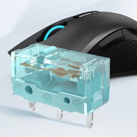 Micro-interrupteur Kailh GM8.0 Nouveau Style, durée de vie de 90 millions de cycles, pour souris gaming et clavier mécanique 3 broches, bleu clair