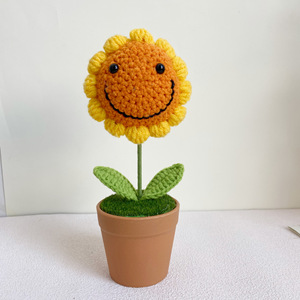 Filato <span class=keywords><strong>di</strong></span> lana all'uncinetto fatto a mano che tesse fiore lavorato a maglia per la decorazione d'interni - Product Image 6