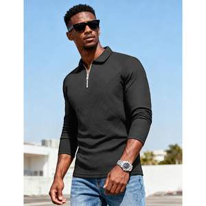 เสื้อสเวตเตอร์คอซิปผู้ชาย แขนยาว สีพื้น ลายเรขาคณิต ระบายอากาศได้ดี สวมใส่สบาย - Product Image 6