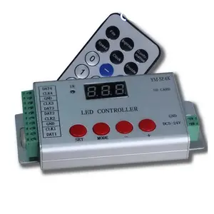 With IR remote panel 4outputs full color led pixel sd card controller with remote led pixel controller