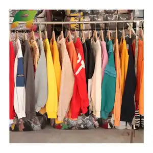 Stock second hand hoodie vintage bales ladies autumn and winter clothes 45kg branded used jackets and hoodies