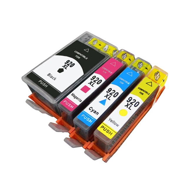 920XL New Compatible 920XL Ink Cartridge 920XL for Officejet 6000 6500 Wireless 6500A 7000 Printer Full HP Dye Ink 24 Months