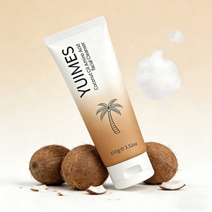 Crème Nettoyante Visage en Gros à l'Huile de Coco et Acides Aminés, au Sodium Cocoyl Glycinate, Contrôle du Sébum, Nettoyage Doux et en Profondeur pour Peaux Grasses/à Tendance Acnéique - Product Image 3