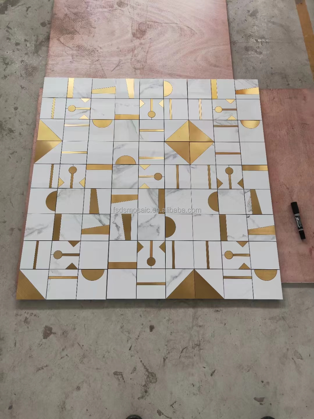 Marble mixed metal