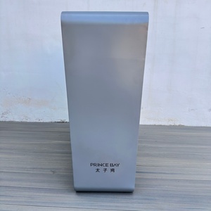 Modern <b>Dual</b> Compartment Outdoor Trash Can with Recycling <b>Bin</b> Metal Public Waste <b>Bin</b> for Parks Hotels & Commercial Use - Product Image 5