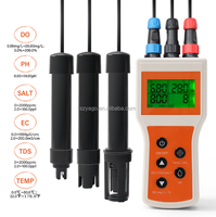 Testeur de qualité de l'eau numérique portable 6 en 1 de haute qualité DO.PH.EC.TDS.SALT.TEMP, mesureur d'oxygène dissous, pH-mètre