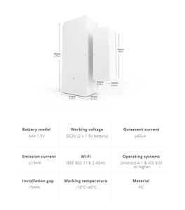 Sonoff DW2-WiFi không dây an ninh cửa/cửa sổ cảm biến báo động thông báo cảnh thông minh thông qua EweLink ứng dụng hỗ trợ Sonoff thiết bị IFTTT - Product Image 6