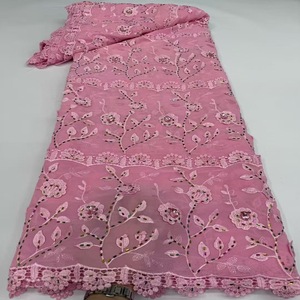 white christmas dresses Applique Bandhani Fusion - 3 pc Pure Organdy Cotton Salwar Suit main image 1