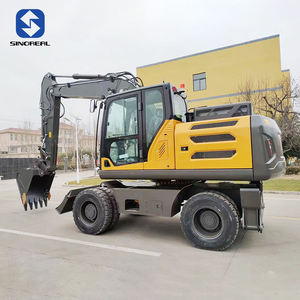 <span class=keywords><strong>Mini</strong></span>-excavatrice compacte à roues à faible coût avec godet hydraulique, pièces adaptées aux projets de démolition et aux entreprises de location - Product Image 3