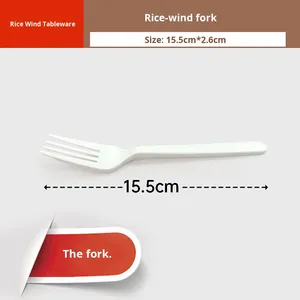 Vaisselle en <span class=keywords><strong>plastique</strong></span> biodégradable <span class=keywords><strong>jetable</strong></span> de fourchette de couteau de fruit de nourriture occidentale pour les parties - Product Image 6