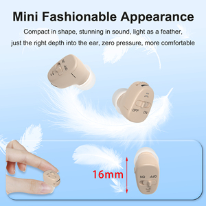 Audífonos Invisibles CIC Mini Amplificador de Sonido con Volumen Ajustable en el Oído para Sordera - Product Image 4