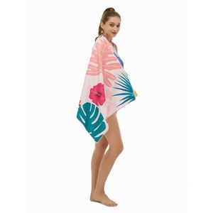 Grandes serviettes de plage en microfibre OEM/ODM sans sable, personnalisables avec logo, avec sac de voyage inclus - Product Image 4