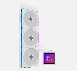 Refroidisseur d'eau pour processeur sans ventilateur <span class=keywords><strong>Lian</strong></span> <span class=keywords><strong>Li</strong></span> HydroShift II LCD-S 360 TL, montage latéral, Turbe pour PC de jeu, écran LCD, refroidisseur d'eau pour processeur Aio - Product Image 4