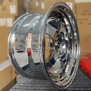 In Stock Deep Dish ruota per autovettura 18 "cerchi In lega da corsa cromata cerchi 5*114.3 larghezza 9J/10J ruote Aftermarket per stile <span class=keywords><strong>JDM</strong></span> - Product Image 2