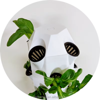 Système de culture hydroponique vertical à 12 étages Petal Tower avec support d'éclairage LED pour la culture de la laitue, des herbes et des légumes en intérieur et en extérieur