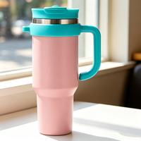 Gourde isotherme durable en acier inoxydable avec couvercle à ouverture rapide et poignée, idéale comme cadeau d'entreprise