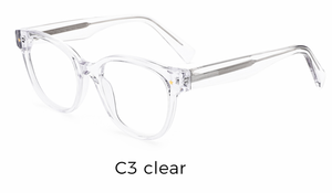 Montura Óptica Ovalada Premium de Acetato con Patrón Impreso, Diseño Unisex Duradero para Compra Directa <span class=keywords><strong>en</strong></span> Línea y Gafas de Visión Clara - Product Image 3
