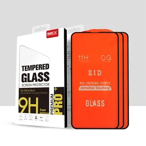 21D אפריקאי דגם נציץ vidrio templado para celular מלא דבק מזג זכוכית עבור iPhone 13 14 12 פרו מקסימום