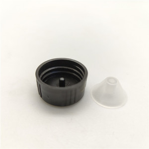 Black Boston Bottle Plastic <strong>Cap</strong> 20mm Phenolic Bakelite Lid Polycone <strong>Caps</strong> for Essential Oil Bottle - Product Image 4