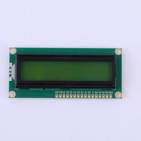 Accessoire d'affichage intelligent interactif en plastique modèle AKK LCD1602A, écran LCD 16x2 avec rétroéclairage LED, noir/gris/bleu/vert, 5V