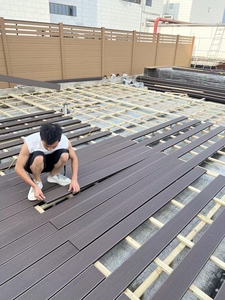 <span class=keywords><strong>WPC</strong></span> nhà sản xuất nhựa gỗ Composite sàn decking ván gỗ ngoài trời sàn Vườn Hồ Bơi sàn - Product Image 5