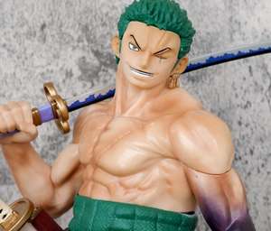 50CM Roronoa <span class=keywords><strong>Zoro</strong></span> dibujos animados PVC Anime <span class=keywords><strong>figura</strong></span> juguete recoger espada doble cabeza - Product Image 2