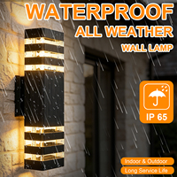 Applique murale extérieure moderne haut/bas, étanche IP65, LED E27, en aluminium, pour jardin, porche, villa, éclairage de couloir