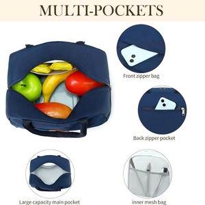 Borsa Termica Personalizzata per Pranzo, per Donne, Uomini e Adulti, con Tasca Frontale, Contenitore per Pranzo, Borsa Frigo per Lavoro e Picnic - Product Image 2