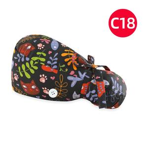 सर्जिकल कैप और चिकित्सा प्रक्रियाओं के संचालन में सर्जनों के लिए पारगम्यता और लोचदार टाई के साथ समायोज्य बुफ्फेंट टोपी - Product Image 1