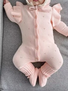 Vendita Diretta dalla Fabbrica Tutina Personalizzabile 100% Cotone Calda per Neonata e <span class=keywords><strong>Bimba</strong></span> Piccola MOQ Basso - Product Image 1