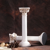 Pièce décorative en résine blanche, décoration de table, colonne romaine vintage, petite colonne romaine