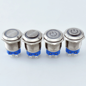 Trung Quốc-đẩy nút 2NO 2NC Contactor tự khóa thiết lập lại thiết bị chuyển mạch 16 19 22 25 <span class=keywords><strong>28</strong></span> 30 40 <span class=keywords><strong>mm</strong></span> plug-in chân pin thiết bị đầu cuối 12V Max. Điện áp - Product Image 4