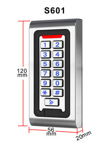 Logam Luar Ruangan RFID Tombol Tahan Air Kontrol Akses <span class=keywords><strong>Standalone</strong></span> Pengontrol Pintu Tunggal - Product Image 5