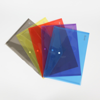 PP A4 pochette en plastique dossier imprimante colorée bouton pression école portefeuille Document enveloppe classeur titulaire Documents