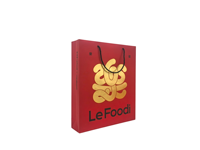 Boîte d'emballage de snack en carton ondulé octogonal de marque en feuille d'or personnalisée sacs à provisions portables à doublure en éponge imperméable haut de gamme