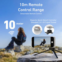 Support de téléphone magnétique TELESIN avec lumières LED pour selfie, poignée de maintien, aide à la photographie, compatible avec les téléphones mobiles, accessoire pour téléphone portable