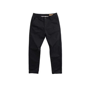 High Quality Casual Khaki Straight Mid Waist Men's Chino Pants Cozy Breathable Trousers Zipper Fly Closure - Product Image 5