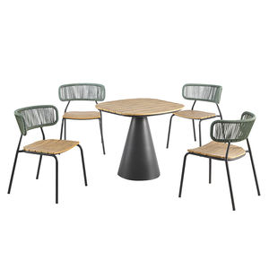 Chaises <span class=keywords><strong>de</strong></span> salle à manger empilables en rotin PE tressé durable pour <span class=keywords><strong>jardin</strong></span>, patio, balcon - Product Image 2