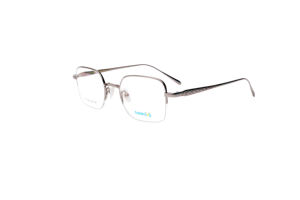 نظارات نصف إطار بصرية من التيتانيوم الذهبي الصلب عيار 18 قيراط نظارات قراءة عصرية قابلة للتعديل مع شعار قابل للتخصيص - Product Image 4