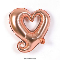 Ballons gonflables en forme de cœur de 18 pouces, en aluminium, avec impression, pour fête, mariage, vente en gros