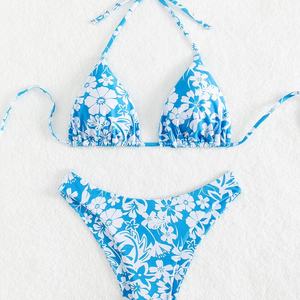 Bikini de Dos Piezas con Cuello en V y Logotipo Personalizado, Traje de Baño Mini Micro para Mujer - Product Image 4