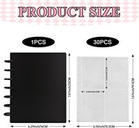 Álbum de Fotos Ultra Transparente con Anillas, Carpeta para Fotografías, Carpeta de 6 Anillas para Fotografías de K-Pop